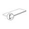 Rail porte étiquette, pour rayonnage à emboîter Stora 100, transparent