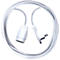 Rallonge brennenstuhl® type H05VV-F 3G1,0, avec fiche plate coudée, IP20, longueur 1 m, plastique, blanc
