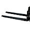 Rallonge de fourche, L 1600 x l. 100 x 40 mm, noir