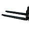 Rallonge de fourche, L 1600 x l. 120 x 40 mm, noir