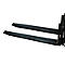 Rallonge de fourche, L 1600 x l. 125 x 45 mm, noir