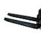 Rallonge de fourche, L 1600 x l. 150 x 50 mm, noir