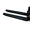 Rallonge de fourche, L 1600 x l. 150 x 70 mm, noir