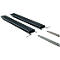Rallonge de fourche pour machines de manutention, version ouverte, L 1800 x l. 125 x 50 mm, noir