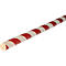 Randbeschermprofiel type B, 5 m/rol, wit/rood