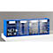 Rangement pour petits objets MultiStore, taille 4, L 600 x P 137 x H 207 mm, volume 8,4 l, empilable, polystyrène, bleu/transp.