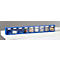 Rangement pour petits objets MultiStore, taille 9, L 600 x P 51 x H 77 mm, volume 0,9 l, empilable, polystyrène, bleu/transp.