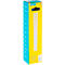 Packaging of yellow glue sticks, brand Rapid, blue and yellow. A recess for the handle at the top.