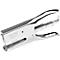 Silver stapler, 'Rapid' Classic 1, MADE IN SWEDEN, shown in detail.