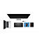 Rapoo 8000M - Tastatur-und-Maus-Set - kabellos - 2.4 GHz, Bluetooth 4.0, Bluetooth 3.0 - Deutsch