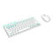 Rapoo 8000M - Tastatur-und-Maus-Set - kabellos - 2.4 GHz, Bluetooth 4.0, Bluetooth 3.0 - Deutsch - weiß, grün