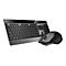 Rapoo 9900M - Tastatur-und-Maus-Set - kabellos - 2.4 GHz, Bluetooth 4.0, Bluetooth 3.0 - Niederländisch - Schwarz