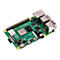 GrÃ¼ne Platine mit AnschlÃ¼ssen. HDMI, USB und weitere Ports sind erkennbar. Aufschrift: Raspberry Pi.