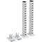 Rasterrohrpaar Treston, für TED-Arbeitstische, bis 90 kg, B 70 x T 100 x H 418 mm, Stahl, hellgrau