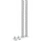 Rasterrohrpaar Treston, für TED-Arbeitstische, bis 90 kg, B 70 x T 100 x H 997 mm, Stahl, hellgrau