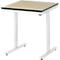 Rau Adlatus werktafel, elektrisch in hoogte verstelbaar, 22 mm MDF blad, tot 150 kg, B 750 x D 800 x H 720-1120 mm, bruin/lichtgrijs