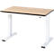 Rau Adlatus werktafel, elektrisch in hoogte verstelbaar, 22 mm MDF-plaat, tot 300 kg, B 1250 x D 800 x H 720-1120 mm, bruin/lichtgrijs