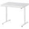 Rau Adlatus werktafel, elektrisch in hoogte verstelbaar, 22 mm spaanplaat met melamine bekleding, tot 150 kg, B 1000 x D 800 x H 720-1120 mm, lichtgrijs