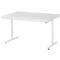 Rau Adlatus werktafel, elektrisch in hoogte verstelbaar, 22 mm spaanplaat met melamine bekleding, tot 150 kg, B 1500 x D 1000 x H 720-1120 mm, lichtgrijs