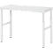 Rau ESD-onderbouwtafel E-serie, handmatig in hoogte verstelbaar, 28 mm spaanplaat met melamine coating, tot 450 kg, B 1200 x D 500 x H 650-1000 mm, lichtgrijs
