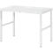 Rau ESD-onderbouwtafel E-serie, handmatig in hoogte verstelbaar, 28 mm spaanplaat met melamine coating, tot 450 kg, B 1200 x D 700 x H 650-1000 mm, lichtgrijs