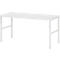 Rau ESD-onderbouwtafel E-serie, handmatig in hoogte verstelbaar, 28 mm spaanplaat met melamine coating, tot 450 kg, B 1800 x D 500 x H 650-1000 mm, lichtgrijs