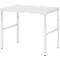 Rau ESD-onderbouwtafel E-serie, handmatig in hoogte verstelbaar, 28 mm spaanplaat met melamine coating, tot 450 kg, B 700 x D 500 x H 650-1000 mm, lichtgrijs