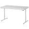 Rau ESD-werktafel Adlatus, elektrisch in hoogte verstelbaar, 28 mm spaanplaat met melamine coating, tot 150 kg, B 1500 x D 800 x H 720-1120 mm, lichtgrijs