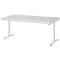 Rau ESD-werktafel Adlatus, elektrisch in hoogte verstelbaar, 28 mm spaanplaat met melamine coating, tot 150 kg, B 2000 x D 1000 x H 720-1120 mm, lichtgrijs