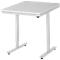 Rau ESD-werktafel Adlatus, elektrisch in hoogte verstelbaar, 28 mm spaanplaat met melamine coating, tot 150 kg, B 750 x D 1000 x H 720-1120 mm, lichtgrijs