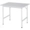 Rau ESD-werktafel Jerry, handmatig in hoogte verstelbaar, 28 mm spaanplaat met melamine coating, tot 300 kg, B 1000 x D 800 x H 800-850 mm, lichtgrijs