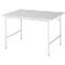 Rau ESD-werktafel Jerry, handmatig in hoogte verstelbaar, 28 mm spaanplaat met melamine coating, tot 300 kg, B 1250 x D 1000 x H 800-850 mm, lichtgrijs