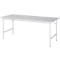 Rau ESD-werktafel Jerry, handmatig in hoogte verstelbaar, 28 mm spaanplaat met melamine coating, tot 300 kg, B 1250 x D 800 x H 800-850 mm, lichtgrijs