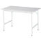 Rau ESD-werktafel Jerry, handmatig in hoogte verstelbaar, 28 mm spaanplaat met melamine coating, tot 300 kg, B 2000 x D 800 x H 800-850 mm, lichtgrijs