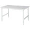 Rau ESD-werktafel Tom, handmatig in hoogte verstelbaar, 28 mm spaanplaat met melamine coating, tot 500 kg, B 1500 x D 1000 x H 760-1080 mm, lichtgrijs