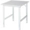 Rau ESD-werktafel Tom, handmatig in hoogte verstelbaar, 28 mm spaanplaat met melamine coating, tot 500 kg, B 750 x D 1000 x H 760-1080 mm, lichtgrijs