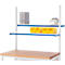 Rau Etagenbord für manuell höhenverstellbare Arbeitsplatzsysteme Serie E, melaminharzbeschichtet, B 1200 x T 310 x H 75 mm, lichtgrau, bis 30 kg