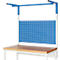Rau loopwagen voor in hoogte verstelbare werkpleksystemen Series E, met verlichtingsstrip &amp; karabijnhaak, B 1200 x D 40 x H 40 mm, tot 30 kg