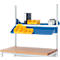 Rau metalen legbord voor in hoogte verstelbare werkpleksystemen Series E, helling verstelbaar, B 1200 x D 300 x H 160 mm, tot 30 kg