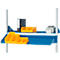 Rau metalen legbord voor in hoogte verstelbare werkpleksystemen Series E, helling verstelbaar, B 1800 x D 300 x H 160 mm, tot 30 kg