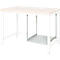 Rau Support universel pour tables de travail réglables en hauteur Adlatus, largeur adaptable, L 280-500 x P 500 x H 640 mm