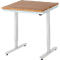 Rau Table de travail Adlatus, réglage électrique de la hauteur, plateau en bois massif huilé de 25 mm, jusqu'à 150 kg, L 750 x P 1000 x H 720-1120 mm, hêtre/gris clair