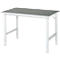 Rau werktafel Tom, handmatig in hoogte verstelbaar, 25 mm spaanplaat met linoleum bekleding, tot 500 kg, B 1250 x D 800 x H 760-1080 mm, lichtgrijs/lichtgrijs