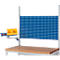 Rau zwenkarm voor in hoogte verstelbare werkpleksystemen Series E, inclineerbaar legbord met opstaande randen, B 445 x D 250 x H 15 mm, tot 15 kg