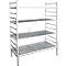 Rayonnage à emboîter aluminium, module de base, avec 4 étagères grillagées en plastique, H 1800 x l. 1000 x P 500 mm
