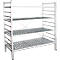 Rayonnage à emboîter aluminium, module de base, avec 4 étagères grillagées en plastique, H 1800 x l. 1200 x P 500 mm