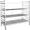 Rayonnage à emboîter aluminium, module de base, avec 4 étagères grillagées en plastique, H 1800 x l. 1500 x P 500 mm