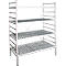 Rayonnage à emboîter aluminium, module de base, avec 4 étagères grillagées en plastique, H 1950 x l. 1200 x P 600 mm