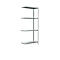 Rayonnage à emboîter en système modulaire, Rayonnage d’extension, 800 x 350 x 1800 mm, blanc