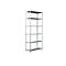 Rayonnage à emboîter, module de base, l. 1000 x P 500 x H 2500 mm, blanc laqué époxy
